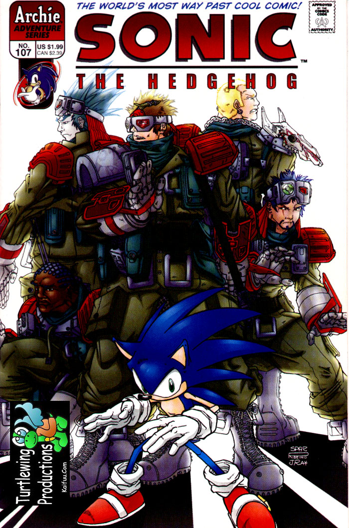 Sonic - Archie Adventure Series April 2002 Cover Page